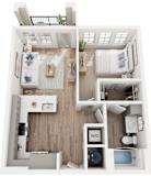 Floor Plan at Tapestry University Park Apartments Homes Sarasota, Florida