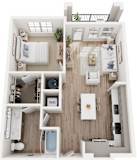 Floor Plan at Tapestry University Park Apartments Homes Sarasota, Florida