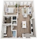 Floor Plan at Tapestry University Park Apartments Homes Sarasota, Florida
