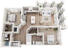 Floor Plan at Tapestry University Park Apartments Homes Sarasota, Florida