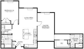 2D Floor Plan at The Botanic, Carteret, NJ, 07008