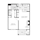 a floor plan of a bedroom floor plan