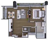 1 bedroom 1 bath R at Artline Apartments, Washington, 20024