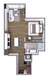 Studio 1 bath Y at Artline Apartments, Washington, 20024