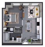 1 bed 1 bath J at Textile Apartments, Ohio