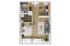 X02-J Floorplan at Reflections at the Wharf, Washington, 20024