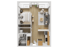 X09-J Floorplan at Reflections at the Wharf, Washington