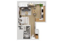 X13-S Floorplan at Reflections at the Wharf, District of Columbia, 20024