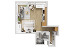 X18-S Floorplan at Reflections at the Wharf, District of Columbia