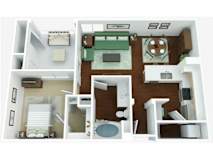 1 bed 1 bath B at West Park Apartments, San Diego, CA