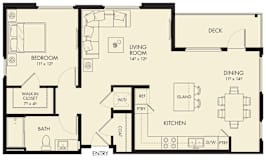 A4 Floor Plan at The Hub, California, 92131