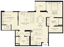 B5 Floor Plan at The Hub, San Diego, 92131