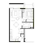 A2 Floor Plan at Twenty Fair Apartments, New Haven