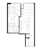 A3 Floor Plan at Twenty Fair Apartments, Connecticut
