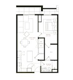 A7 Floor Plan at Twenty Fair Apartments, New Haven, 06511
