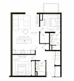 B4 Floor Plan at Twenty Fair Apartments, New Haven, 06511