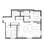B6 Floor Plan at Twenty Fair Apartments, New Haven
