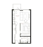 S3 Floor Plan at Twenty Fair Apartments, New Haven, 06511