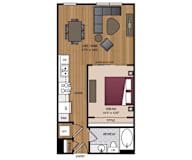 Stella Apartments - Dallas, TX - 11F1B Floor Plan