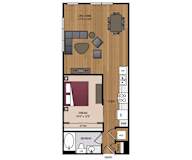 Stella Apartments - Dallas, TX - 11F1E Floor Plan