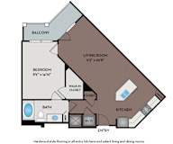 Mallory Square - Rockville, MD - 11F2A Floor Plan