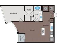 Vinings Lofts and Apartments - Atlanta, GA - A7 Floor Plan