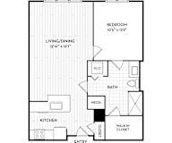 Malden Square Apartments | Malden, MA | 756 Sq Ft Floor Plan