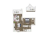 Briley Apartments - Matthews, NC - 11F2 Floor Plan