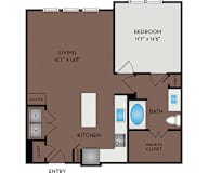 Larq Henderson - Dallas, TX - 11F2E Floor Plan