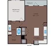 Larq Henderson Apartments | Dallas, TX | 11F5A Floor Plan