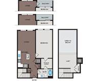 Vinings Lofts and Apartments - Atlanta, GA - A3 Loft Floor Plan
