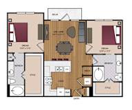 Stella Apartments | Dallas, TX | 22F1D Floor Plan