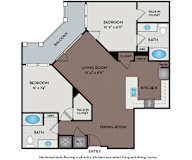 Mallory Square - Rockville, MD - 22F3B Floor Plan