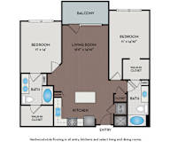 Mallory Square Apartments | Rockville, MD | 22F1B Floor Plan