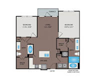Larq Henderson Apartments | Dallas, TX | 22F1B Floor Plan