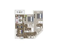 Briley Apartments - Matthews, NC - 22F3 Floor Plan