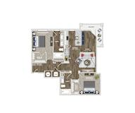 Briley Apartments - Matthews, NC - 22F4A Floor Plan