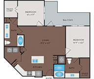 Larq Henderson - Dallas, TX - 22F2A Floor Plan