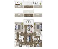 Briley Apartments - Matthews, NC - 22F8 Floor Plan