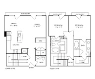 Dwell at McEwen - Franklin, TN - B12 Floor Plan