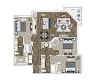 Briley Apartments - Matthews, NC - 32F1B Floor Plan