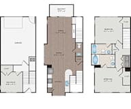 Marshall Park Apartments and Townhomes - Raleigh, NC - Wakefield Floor Plan