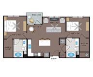 Joule La Floresta - Brea, CA - 22F3A Floor Plan