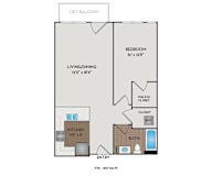 The Matisse - Portland, OR - The Manet floor plan
