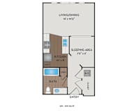 The Matisse - Portland, OR - The Bonnard floor plan