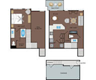 NoA on McNeil - Austin, TX - 11T2 Floor Plan