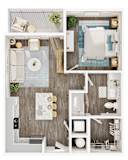 A series of images showing different layouts of a modern bathroom. at Allegra at Cocoa in Cocoa, FL, 32926