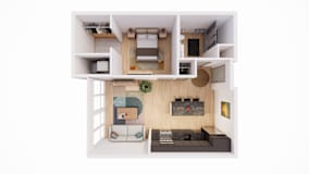 1 Bed 1 Bath J at The Park Apartments, Cleveland , OH