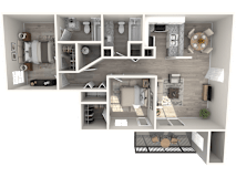 The Ashley Floor Plan at Saddleworth Green, Ocala, FL