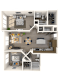 Tivoli Floor Plan at The Rialto, Orlando, Florida